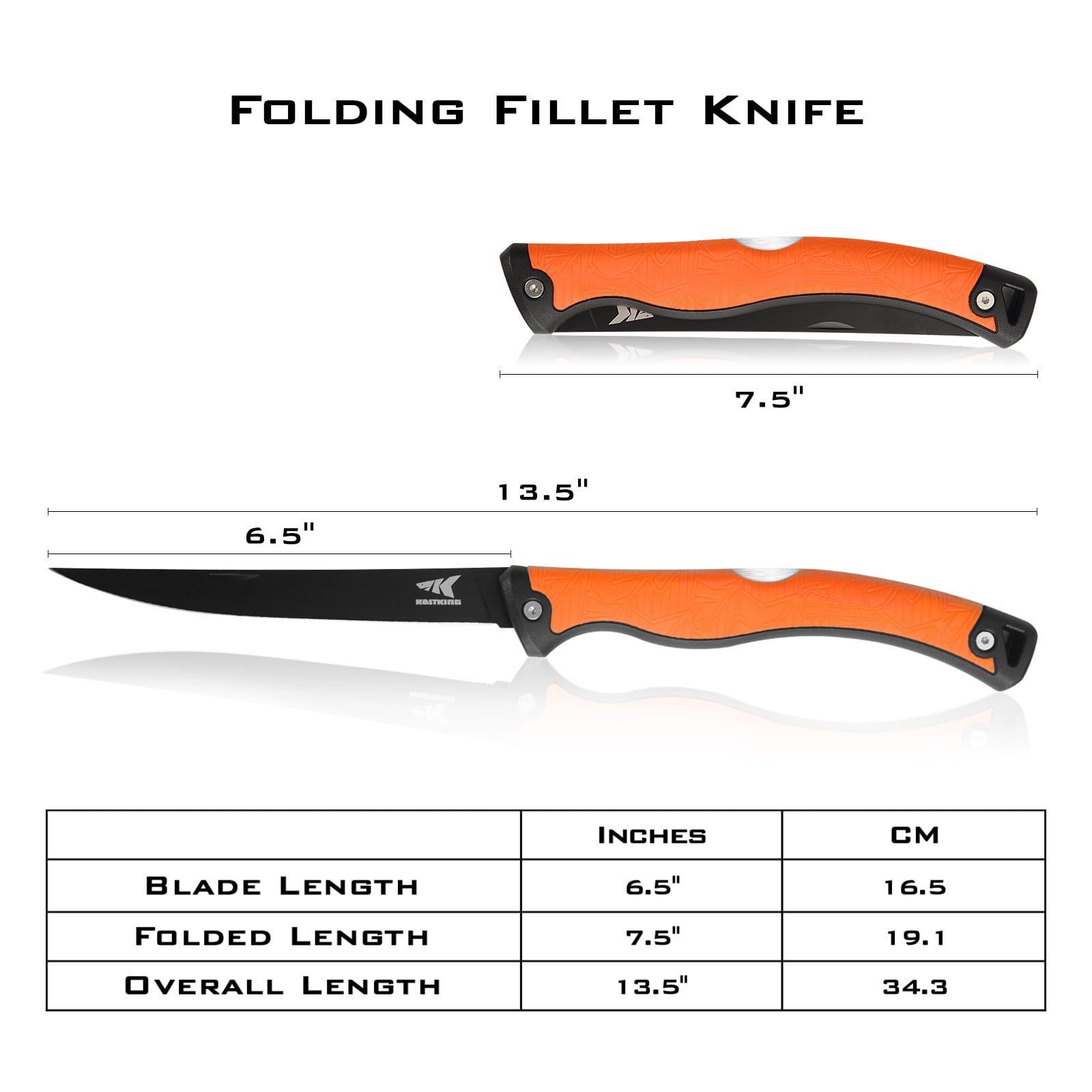 Foldable Fillet KastKing Folding Fillet Knife