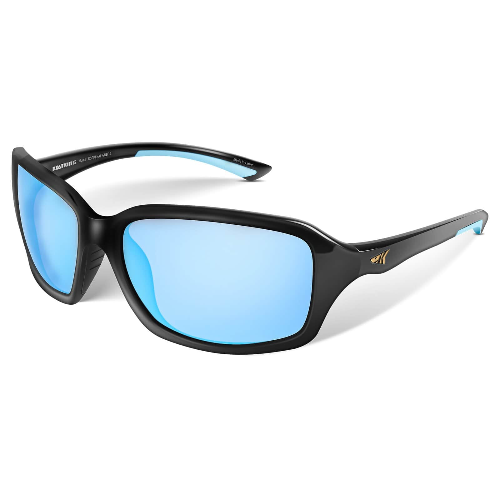 KastKing Alanta Polarized Sport Sunglasses - Gloss Smoke Crystal | Smoke -  Ice Blue Mirror