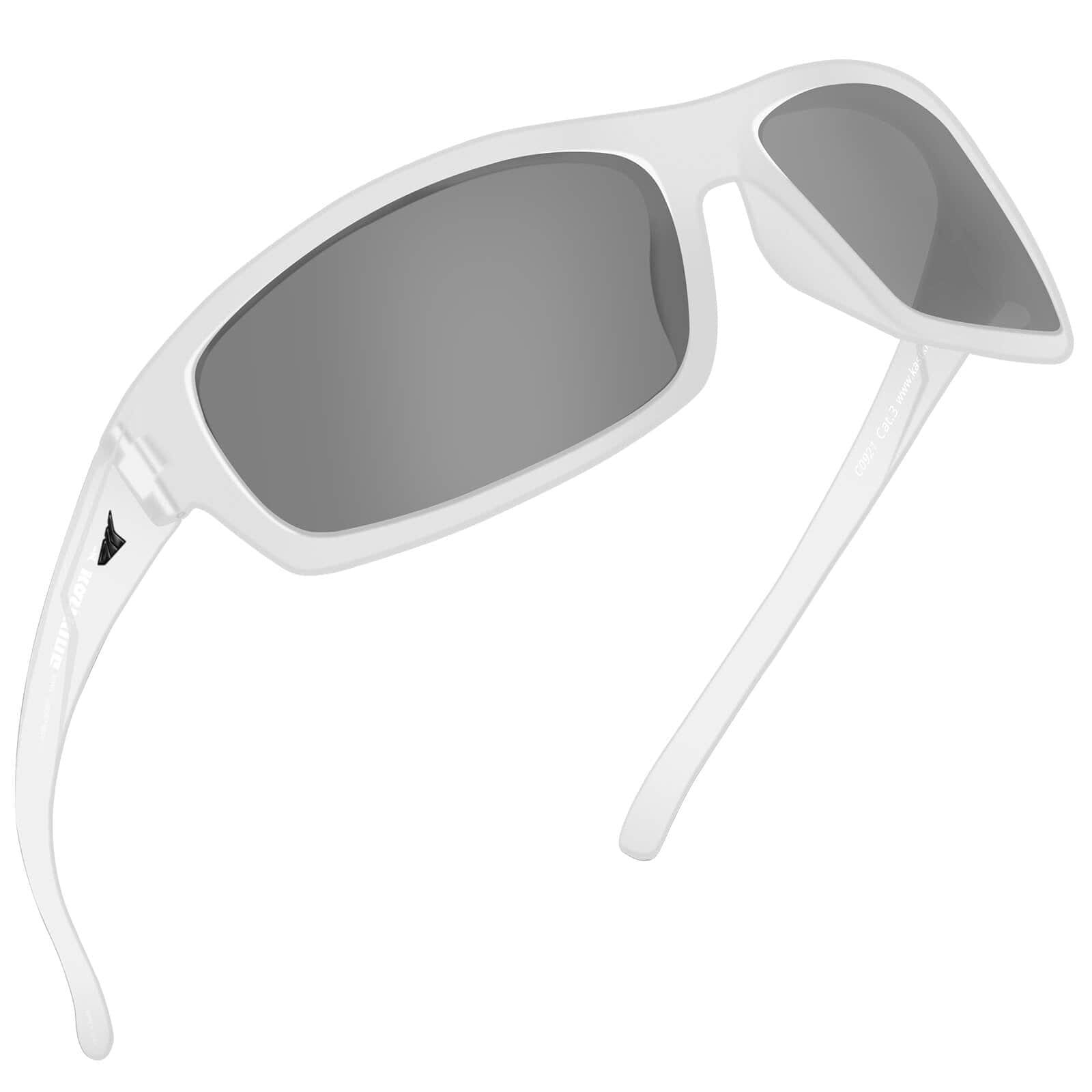 KastKing Kateel Polarized Sport Sunglasses for Men and Women - Matte  Crystal /Smoke