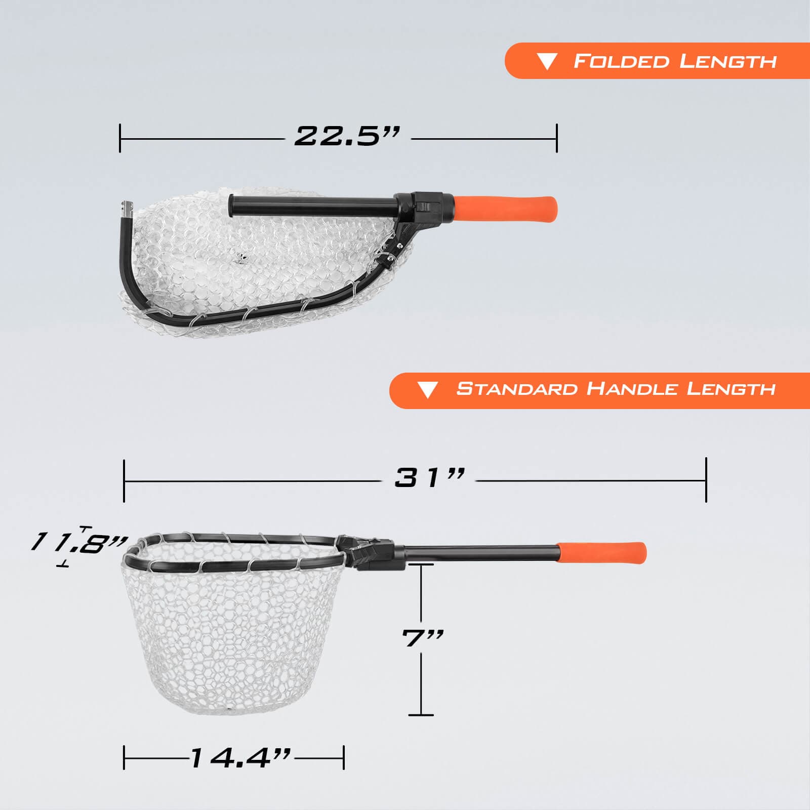 KastKing Brutus Foldable Extendable Fishing Net - Silicone net / 31 |  11.8 | 7