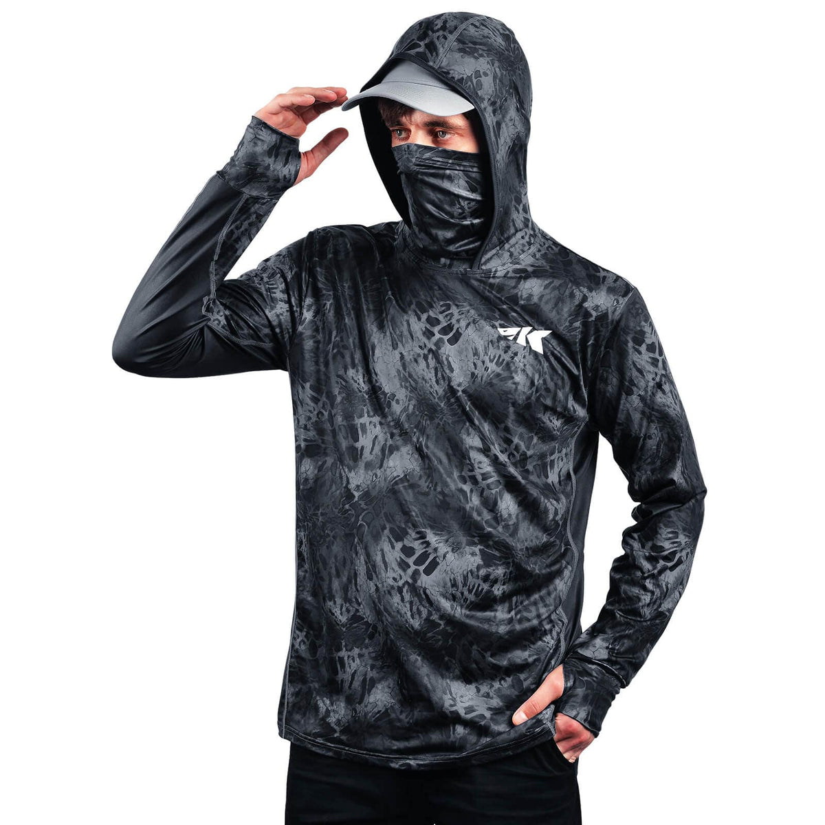 KastKing Men's Long Sleeve Fishing Shirt (With Neck Gaiter) 2022 New