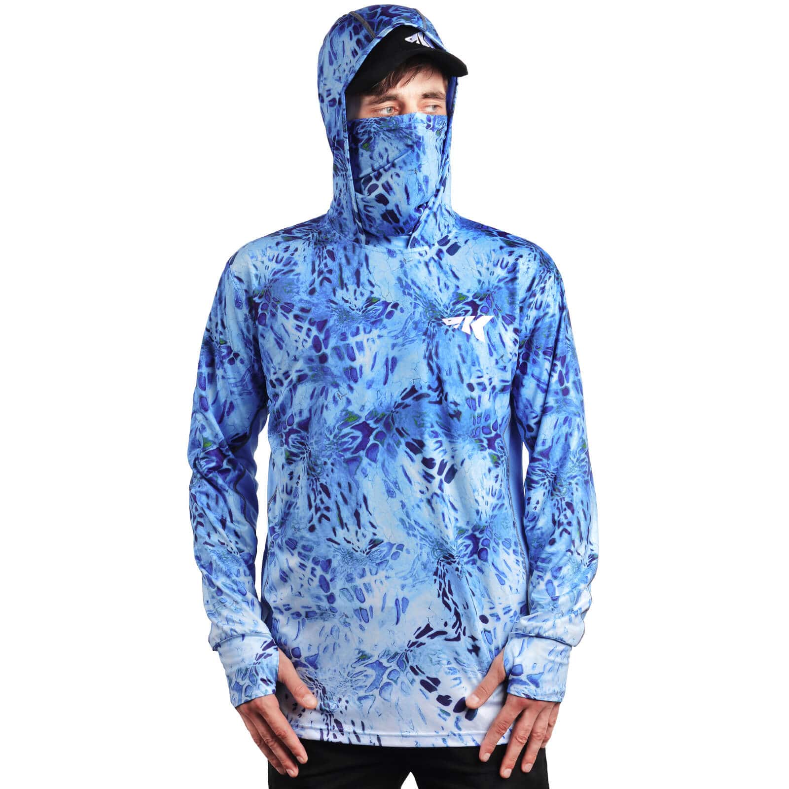 KastKing Men's Long Sleeve Fishing Shirt (With Neck Gaiter) 2022 New