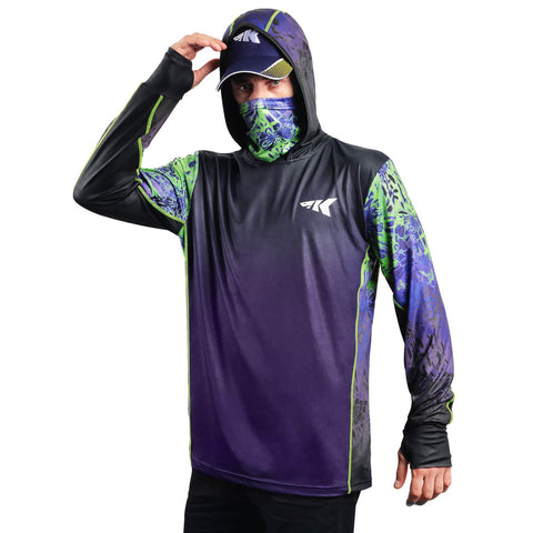 KastKing Men's Long Sleeve Fishing Shirt (With Neck Gaiter) 2022 New
