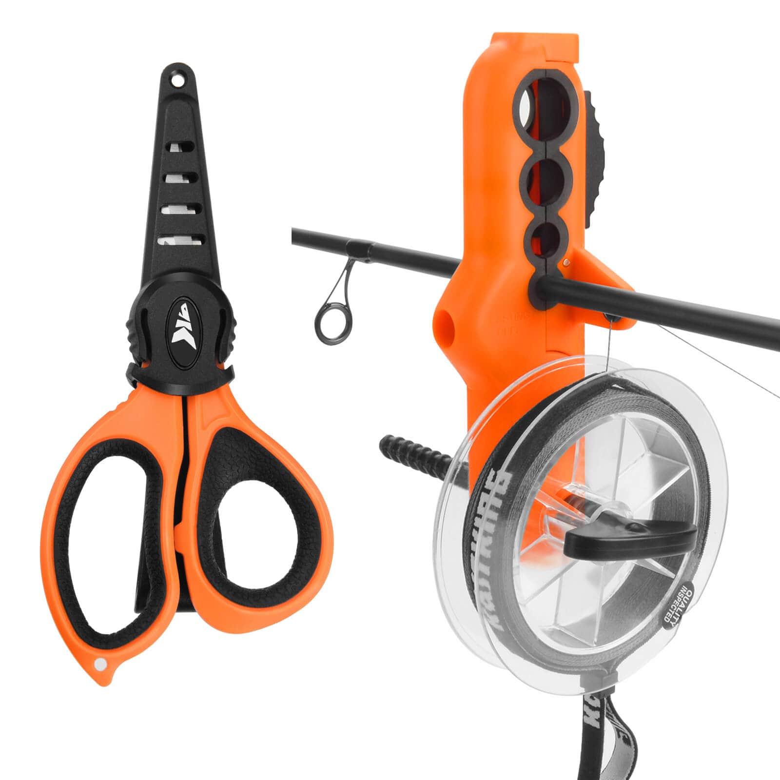 KastKing Fishing Line Scissors, Braided Line Cutters, w/Sheath, Super Sharp