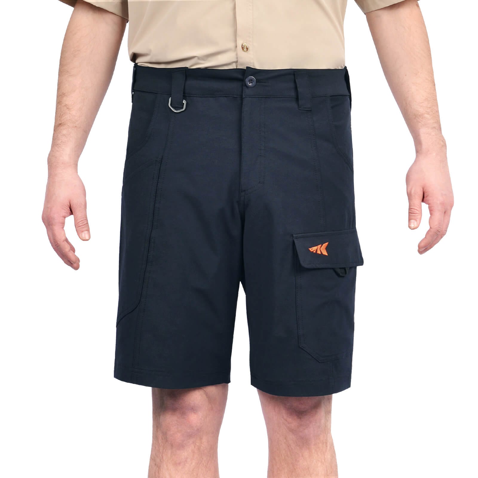 Men's Shorts Below The Knee Lightweight Walking Seven Point Belt Pocket  Cargo Exercise Fishing Cargo Shorts for Men Multi-color
