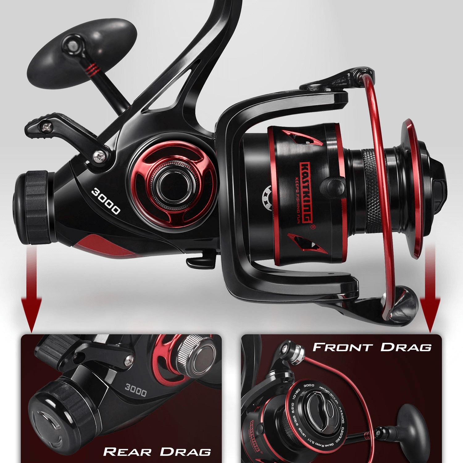 KastKing Sharky Baitfeeder III Spinning Reel 15 kastKing