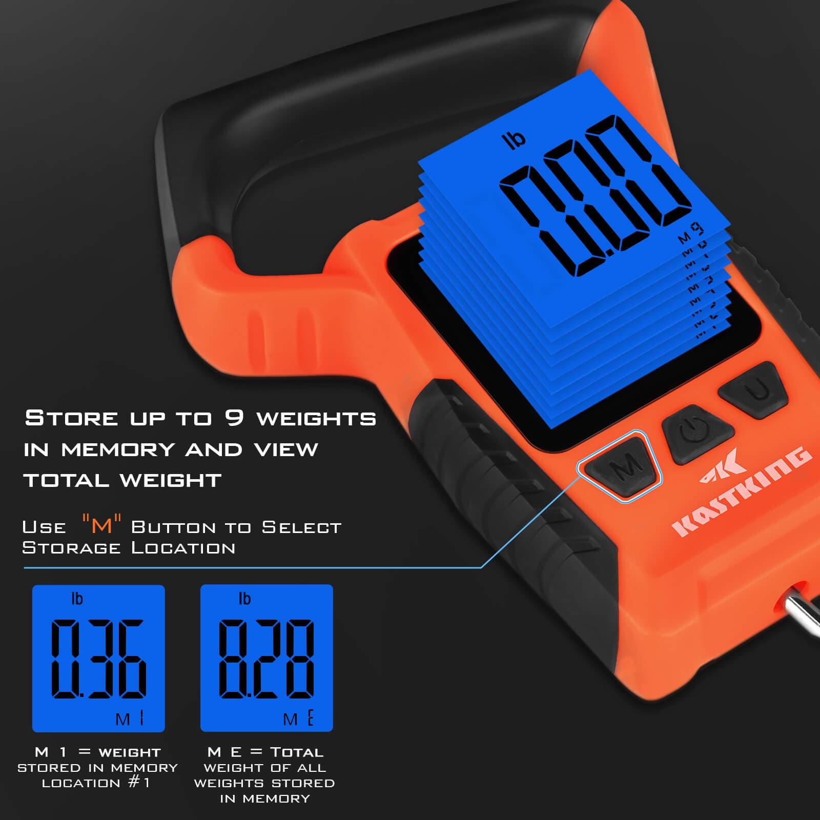 KastKing WideView Floating Waterproof Digital Scale