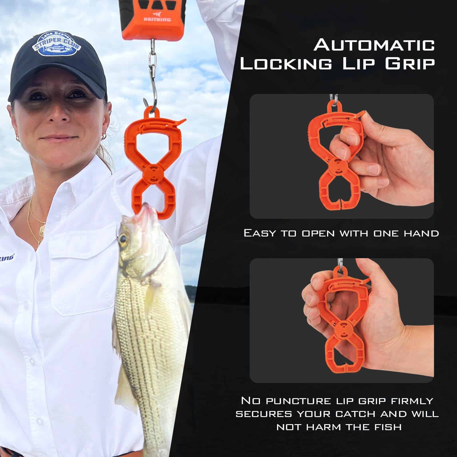 Fish Lip Grabber Gripper With Digital Scale Fish Scale Fishing
