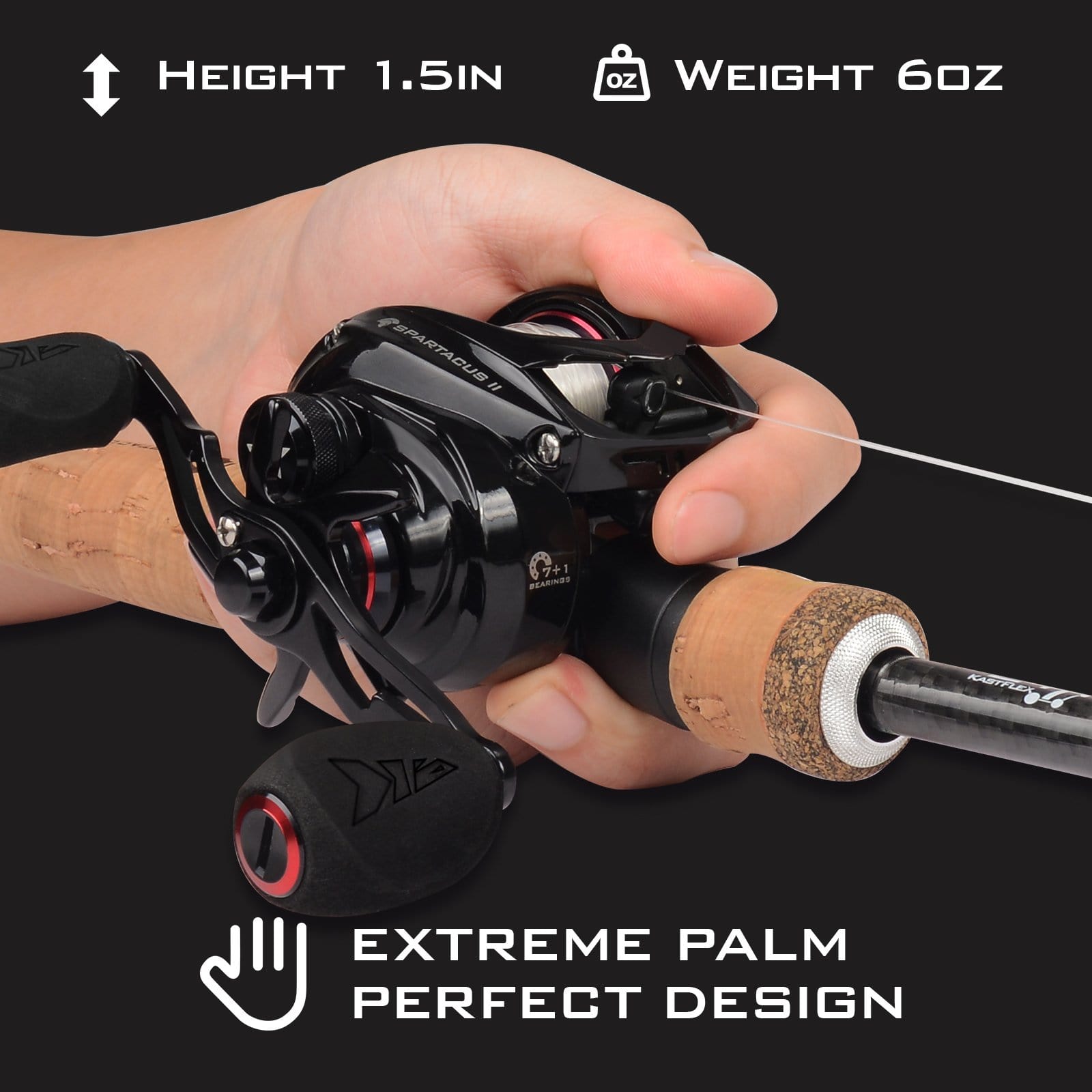 Kastking Spartacus II Baitcasting reel