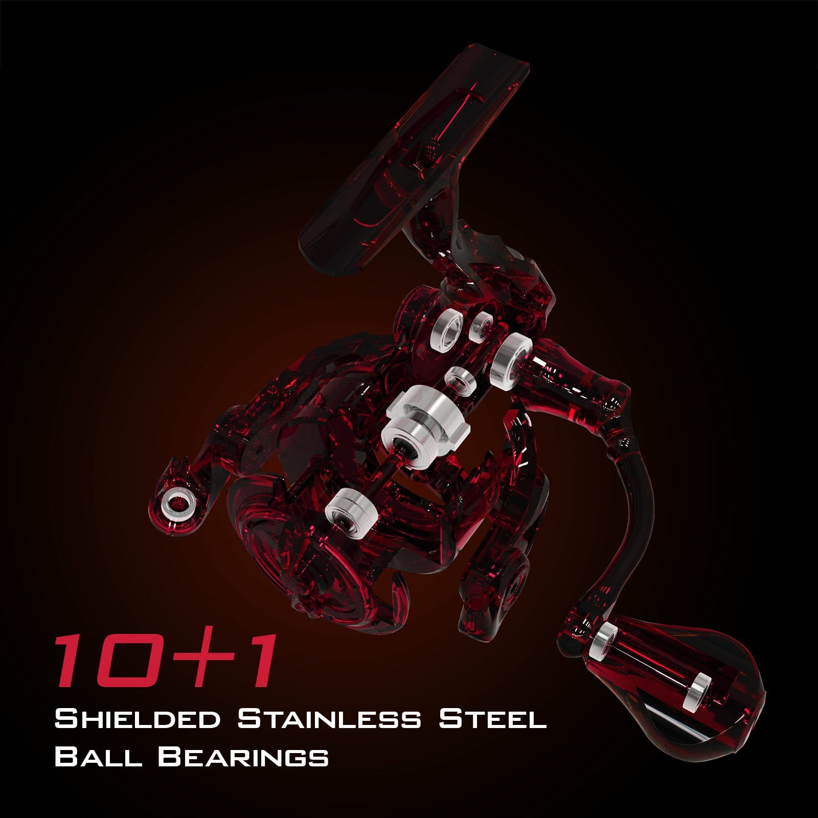 KastKing Speed Demon Spinning Reel - Black/Red for sale online
