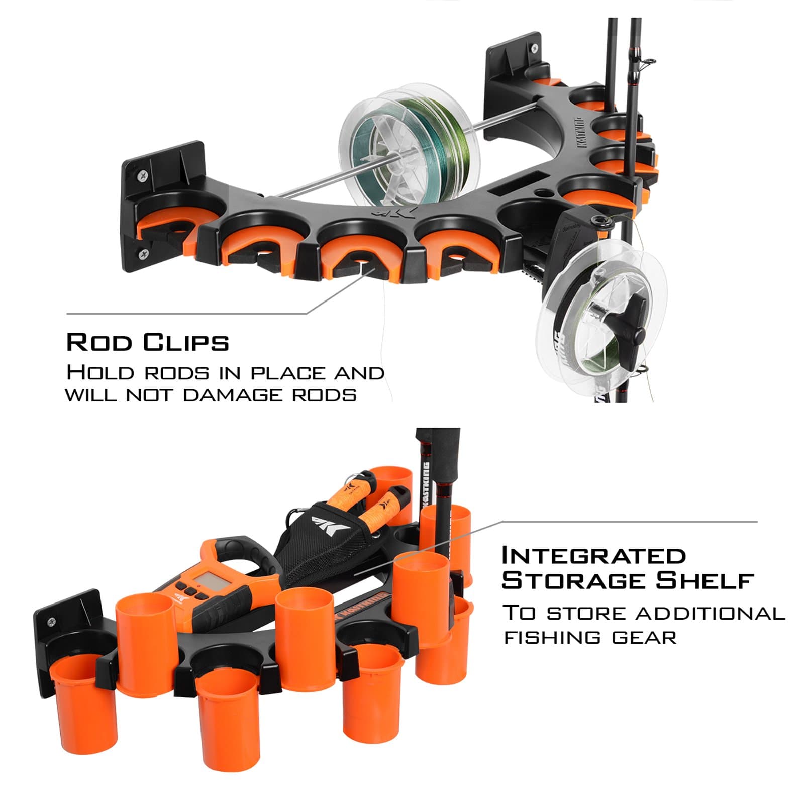 Despooling Rack KastKing V10LS Spooling Station and Rod Rack