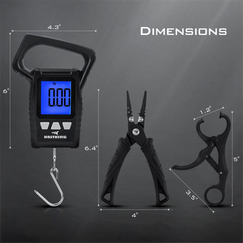 KastKing WideView Digital Scale and Pliers Combo