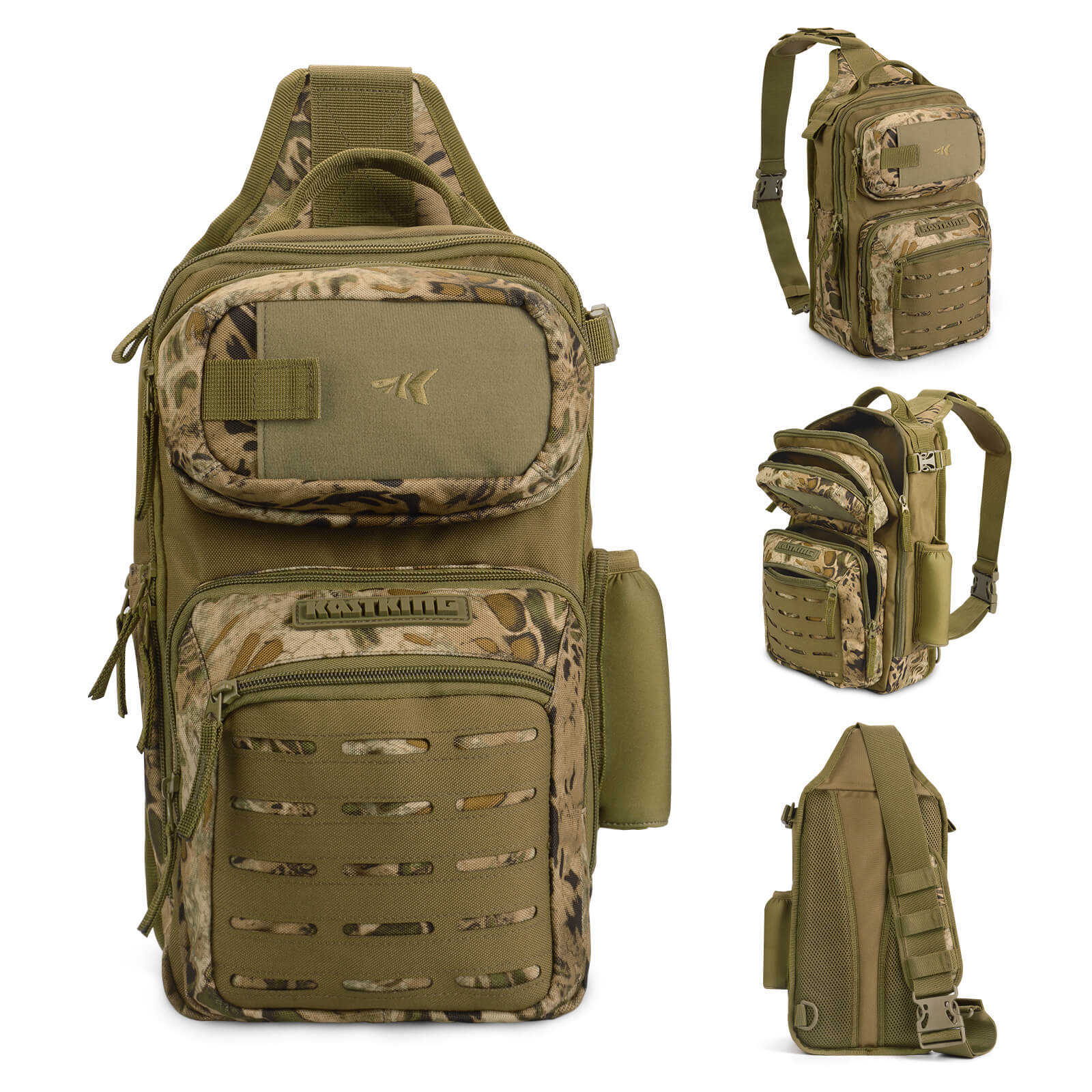 KastKing BlowBak Tactical Fishing Sling Tackle Storage Bag – Lightweight Sling Fishing Backpack - Sling Tool Bag for Fishing Hiking Hunting Camping