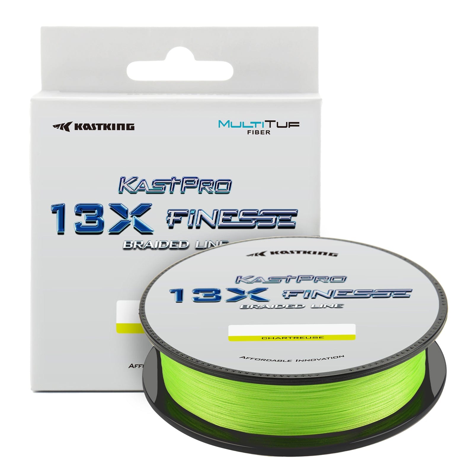  KastKing 13X Finesse Braided Line, Chartreuse,10LB