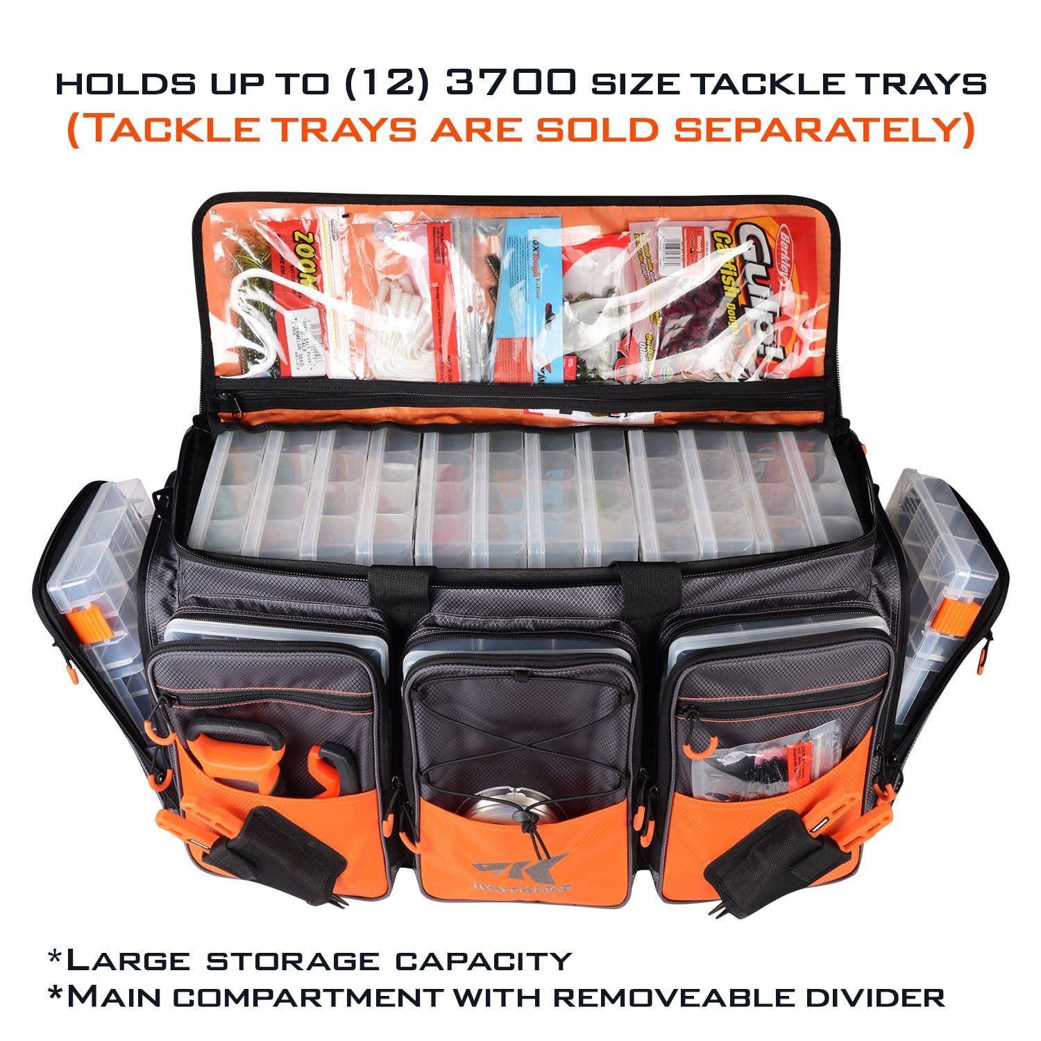 Tackle Fishing Bag, Holds 5 Large Trays And your Tools Great Bag Made In  USA 