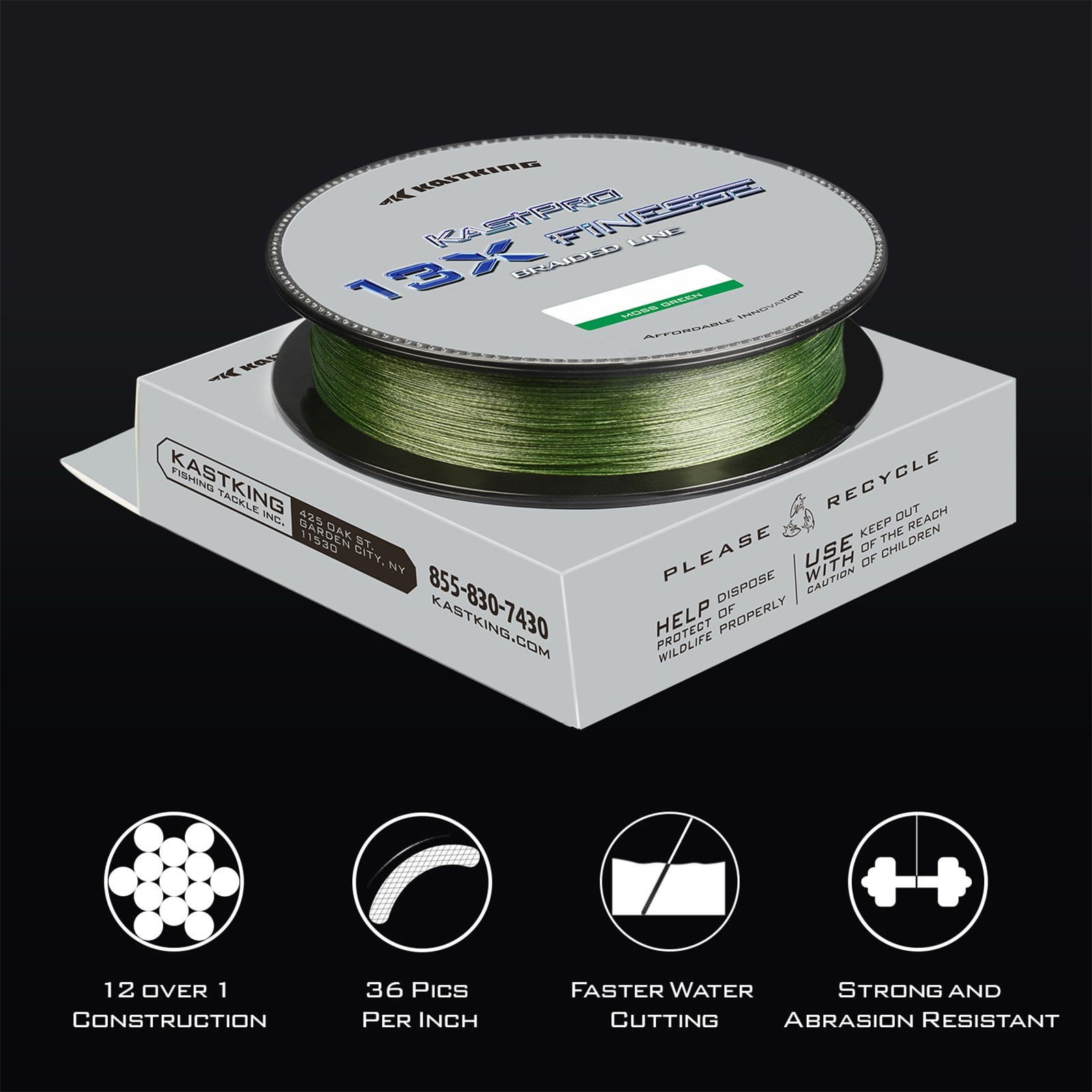 KastKing KastPro 13X Finesse Braid Fishing Line KastKing KastPro 13X Finesse Braid Fishing Line