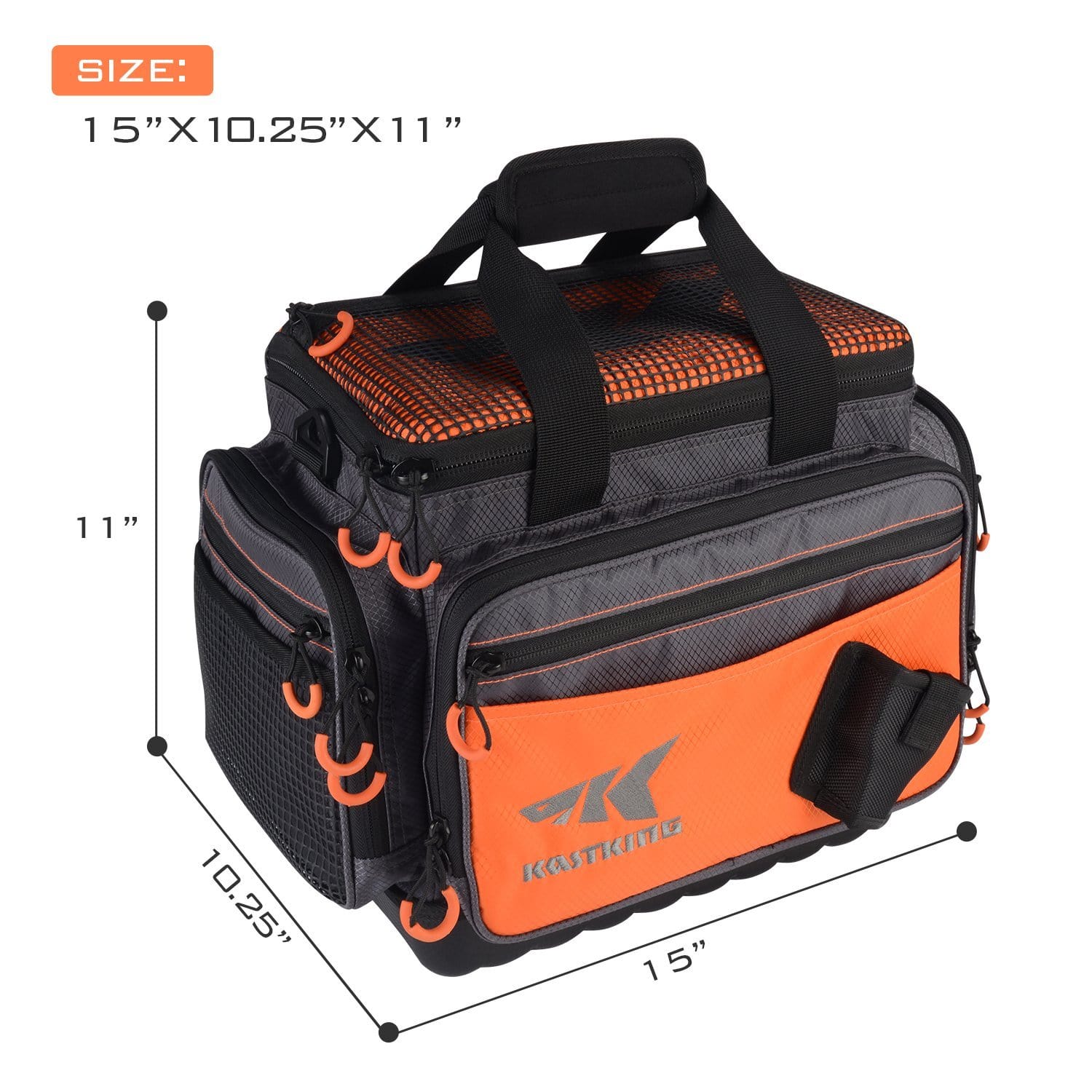KastKing Fishing Tackle Bags - Hoss (15”x 11”x 10.25”) / Orange