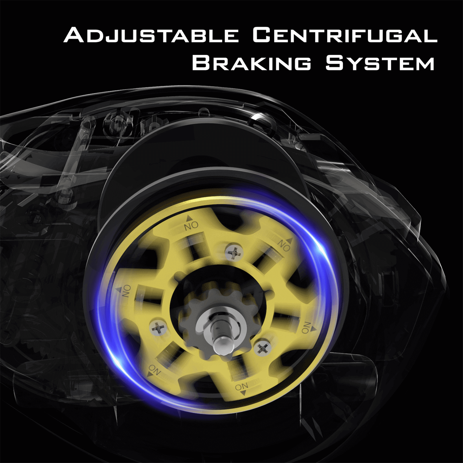baitcast reel brakes KastKing Kapstan Elite Size 300 Double Handle Baitcasting Reel 5.4:1 / Left Handed