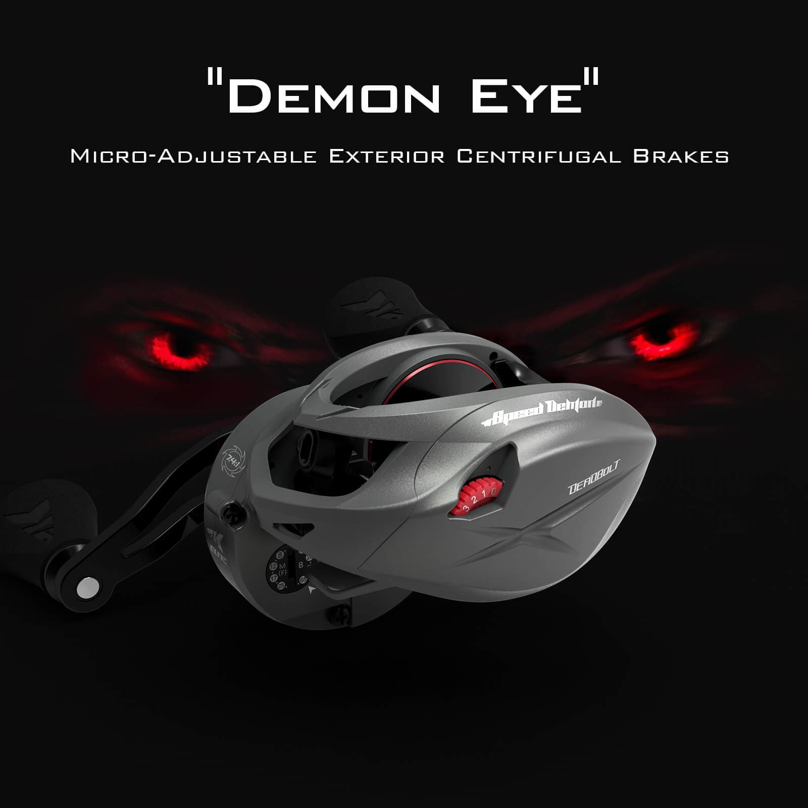 baitcast reel no markiongs KastKing Speed Demon Elite Deadbolt Baitcasting Reel 7.4:1 / Left Hand