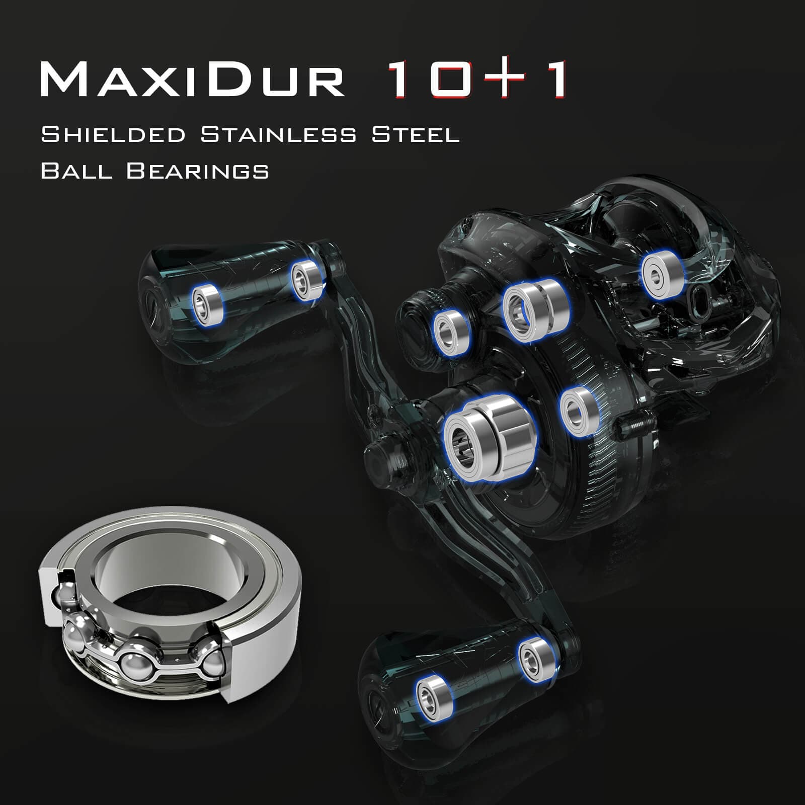 deadbolt fishing reel KastKing Speed Demon Elite Deadbolt Baitcasting Reel 7.4:1 / Left Hand