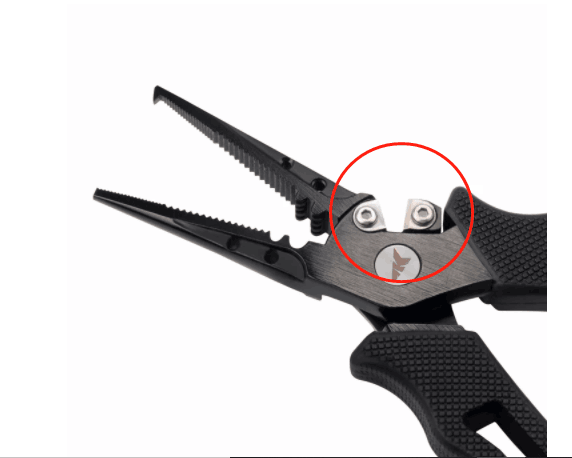 mouhike Fishing Pliers Long Nose Stainless Steel Fish Hook Remover Braid Cutters Split Ring Fish Pliers with Lanyard Fish Holder Ice Fly Fishing