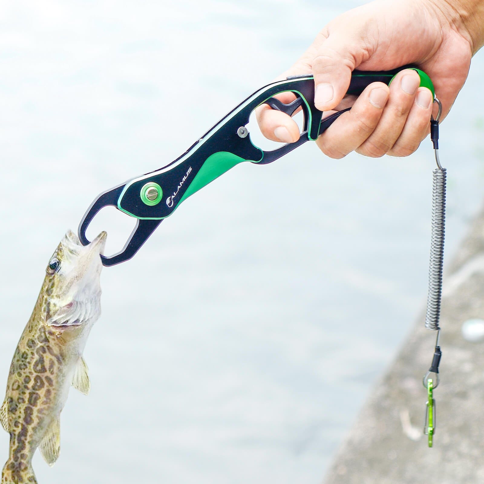 Portable Fishing Grip Gripper Fish Lip Grip Grabber Spinning Plier Fishing  Tool