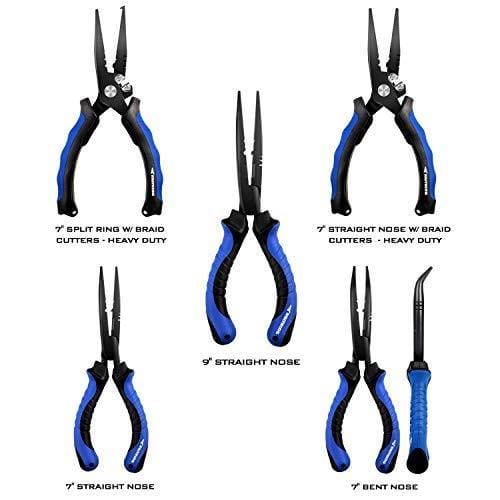 MadBite Fishing Pliers - Saltwater Hook Remover Plier, Carbide Braid  Cutter, Split Ring Tool & Lighted Fishing Pliers - Aluminum Alloy - Multi  Colors 