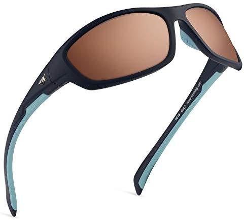 KastKing Hiwassee Polarized Sport Sunglasses for Men and Women - Matte  Midnight Blue | Copper Base - Steel