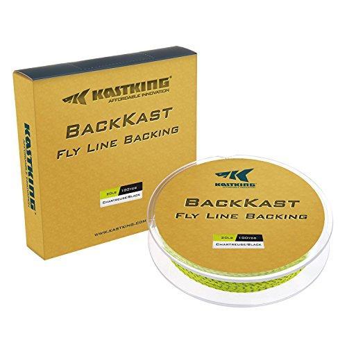 KastKing BackKast Fly Fishing Line Backing Line - Chartreuse/Black /  20LB/100Yds
