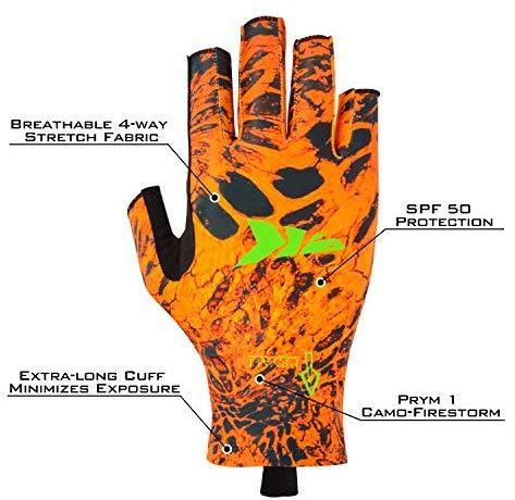 KastKing La Sal Fishing Gloves UPF50+ Sun Gloves UV Protection