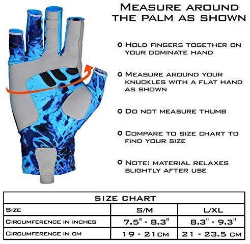 KastKing Sol Armis Sun Gloves UPF50+ Fishing Gloves UV Protection Gloves  Sun Protection Gloves Men Women for Outdoor, Kayaking