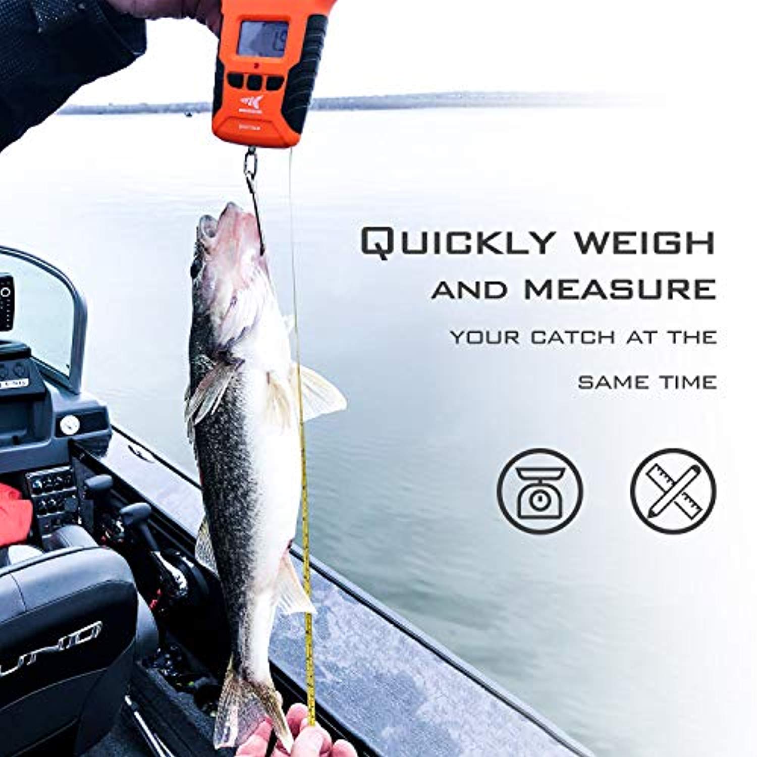 KastKing Water Resistant Digital Fishing Scale with Ruler - Only Scale