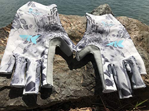  KastKing Sol Armis Sun Gloves UPF50+ Fishing Gloves UV  Protection Gloves Sun Protection Gloves Men Women for Outdoor, Kayaking,  Rowing, Silver Mist Prym1,Small - Medium : Sports & Outdoors