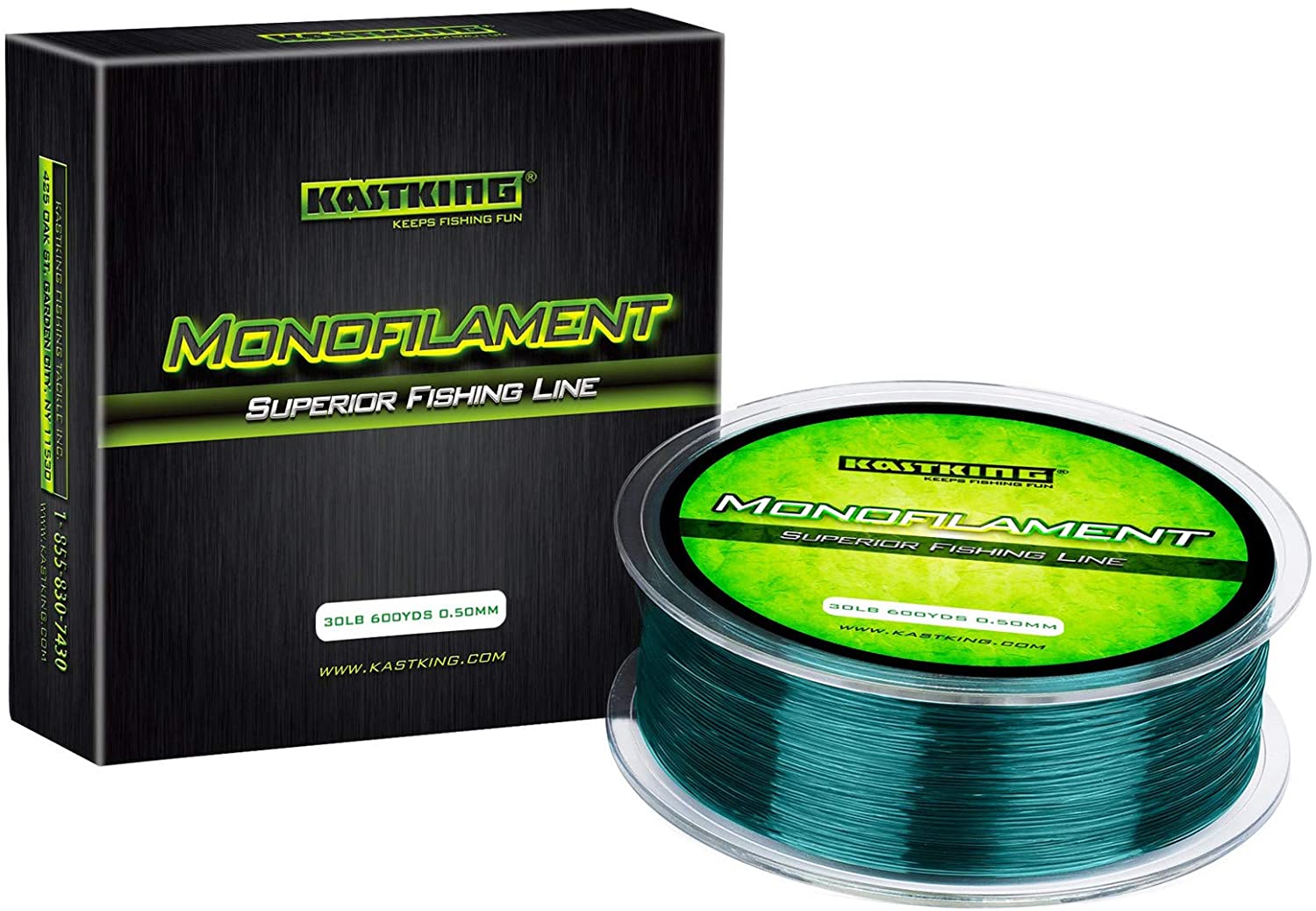 KastKing World's Premium Monofilament Fishing Line 300 yards Mountain Green / 300 Yds / 4 lb