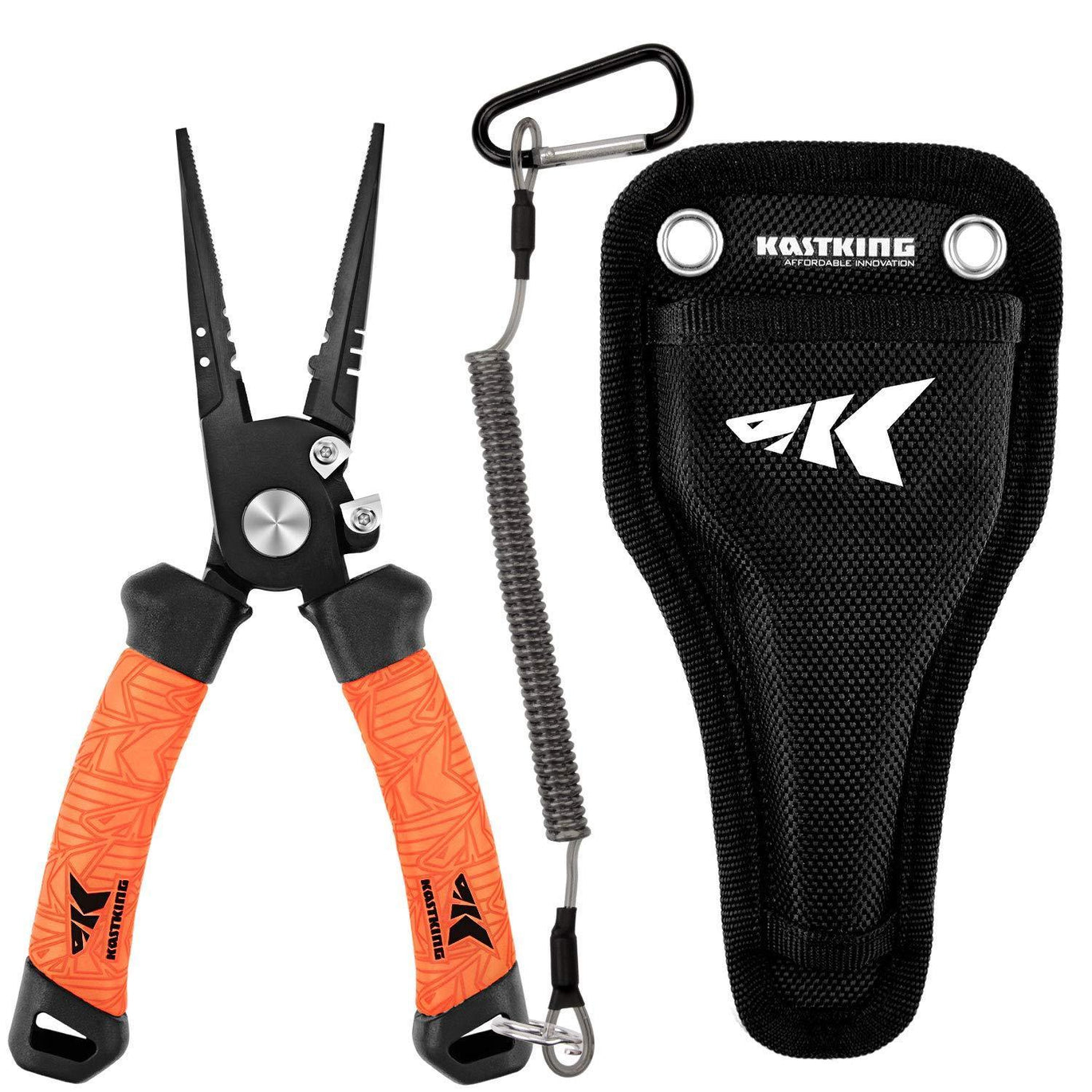Pince De Pêche KastKing 7 Pouces Avec Pince-lèvres – Outil Combiné Eau Salée – Étui Inclus