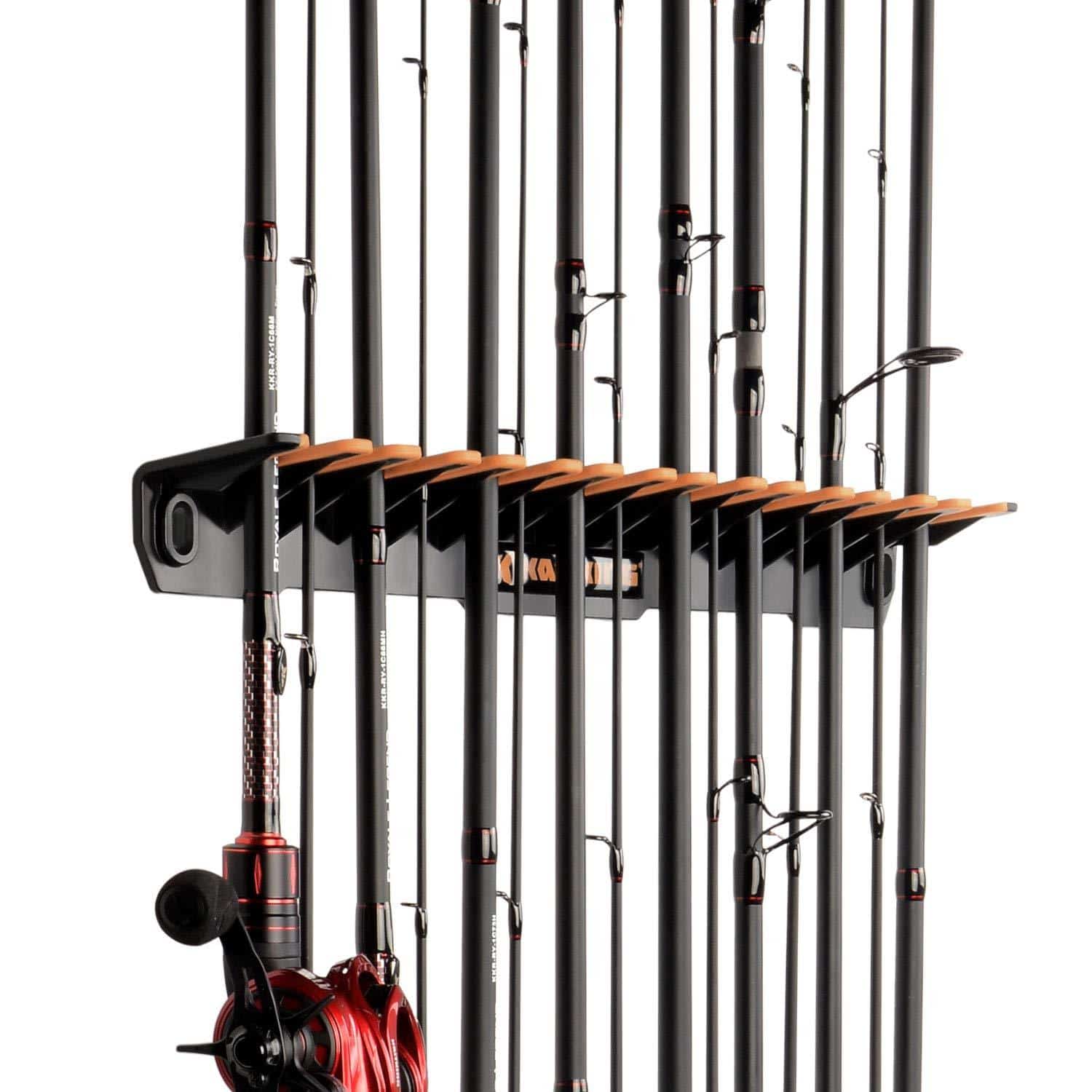 Rush Creek Creations Fishing Rod Holder Vs KastKing V15 Vertical Rod Rack 