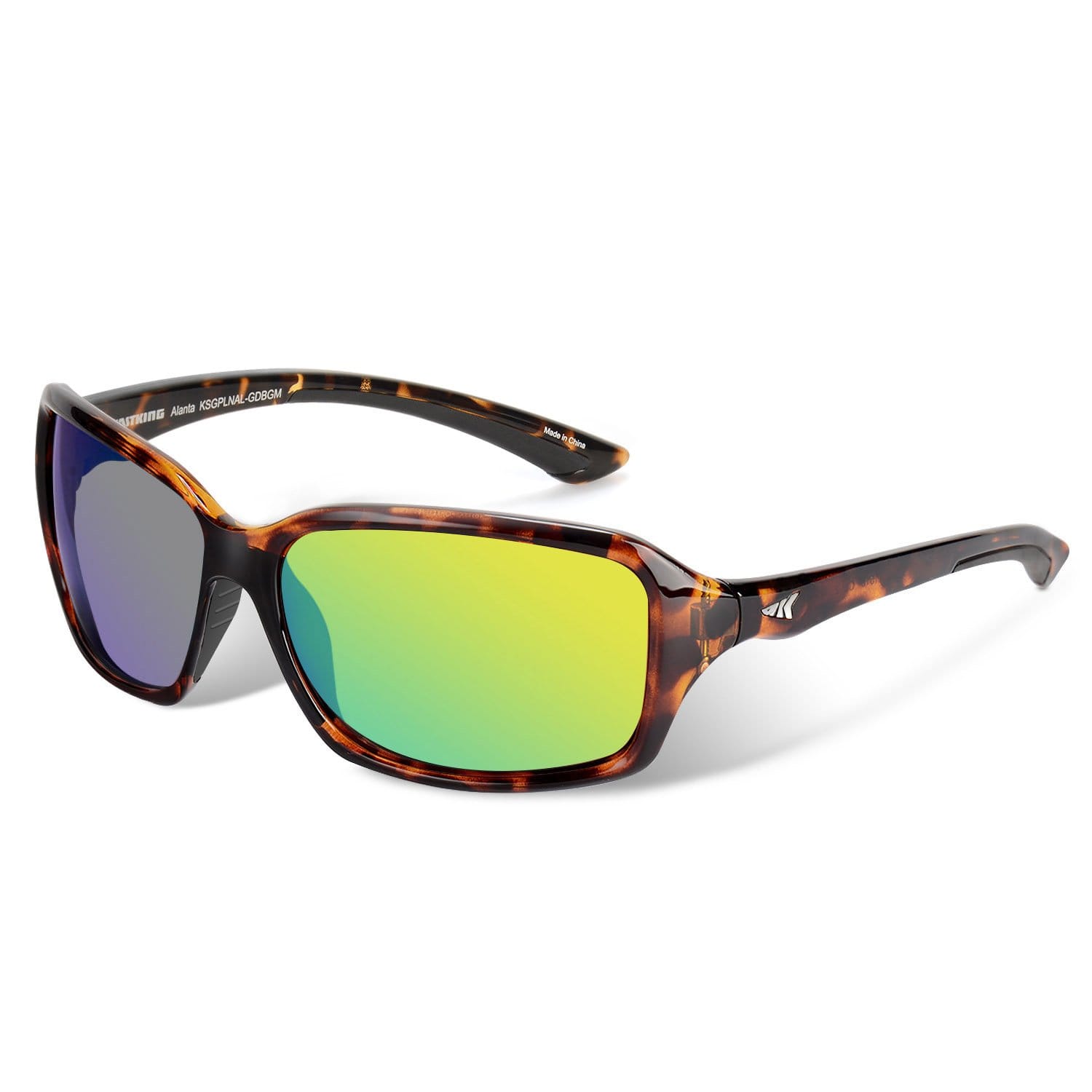 KastKing Alanta Polarized Sport Sunglasses - Gloss Green Demi | XLBrown -  Chartreuse Mirror