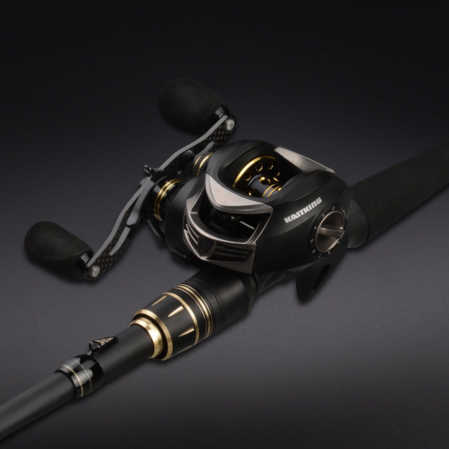 KastKing Blackhawk II Telescopic Fishing Rods - Spinning / 6'6 /  Fast-Medium