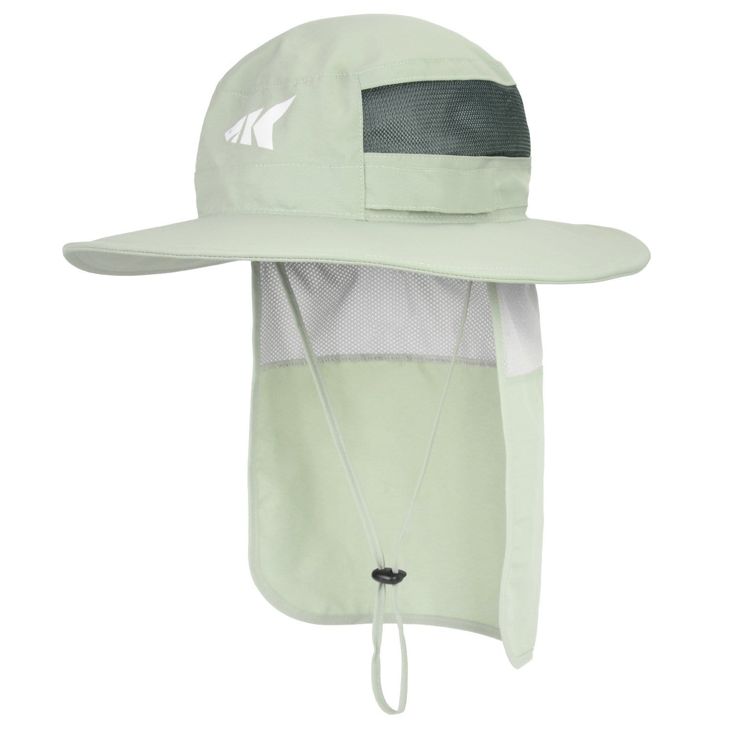 KastKing UPF 50 Boonie Hat Fishing Hat with Removable Neck Shield - Khaki /  White