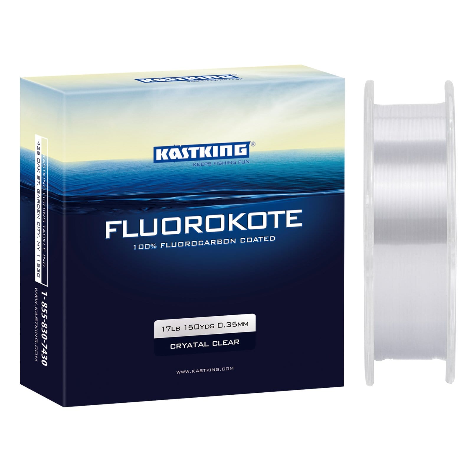 KastKing Kovert Fluorocarbon Fishing Line 200Yds Carbon Clear Line 12/15/20  lbs
