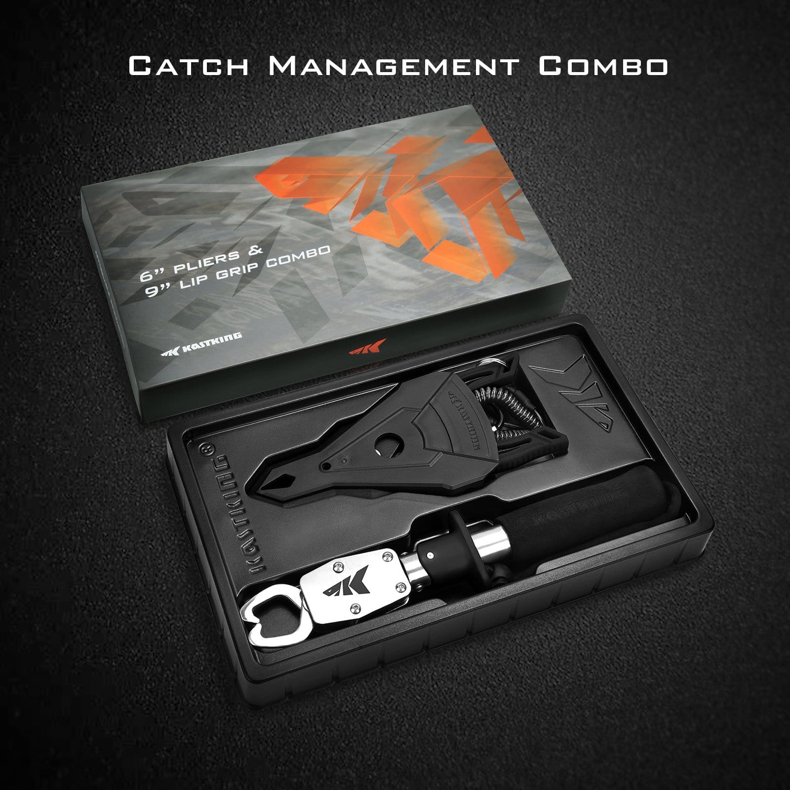 Big Game Fish Lip Gripper Pancing Portable - FHG-62O - Black 