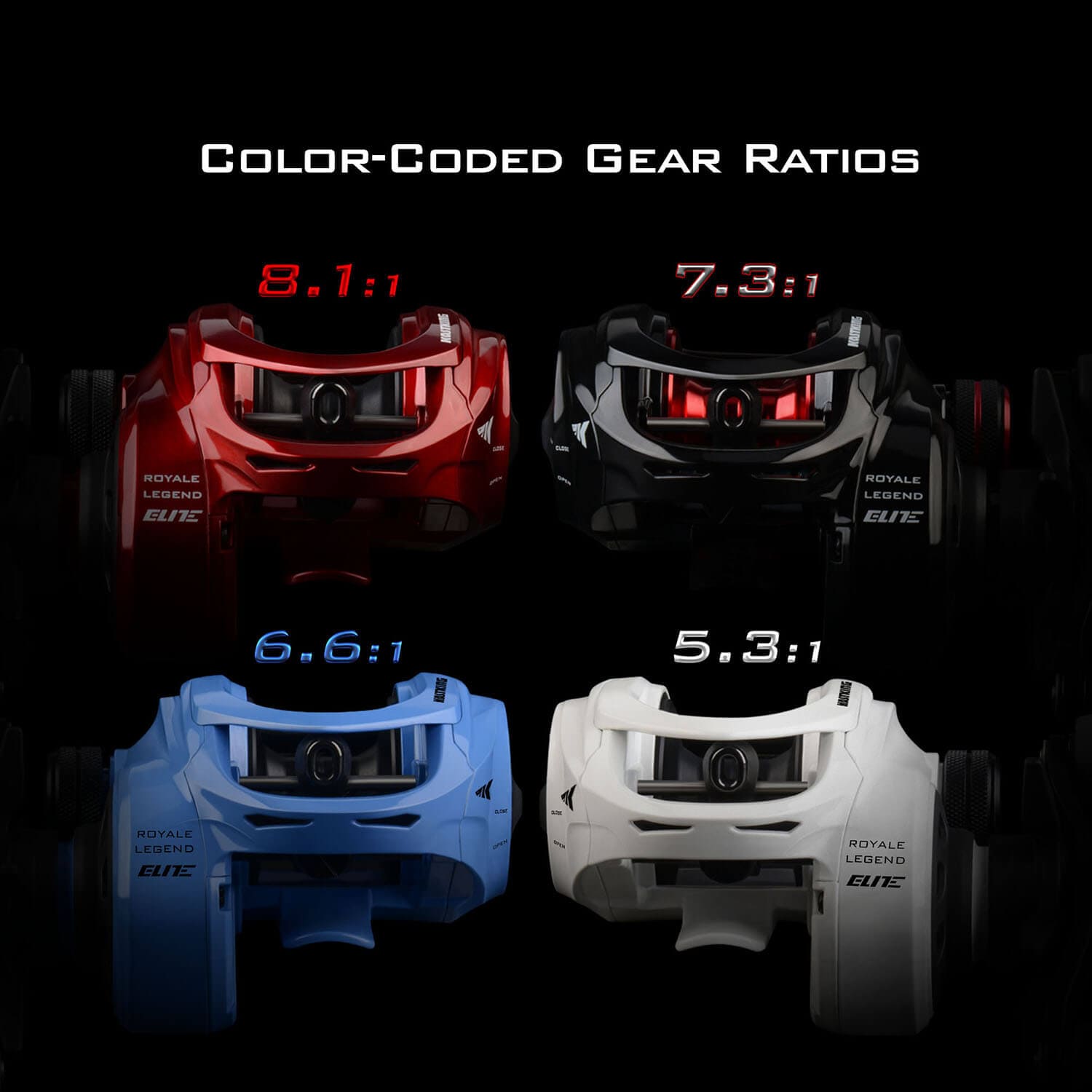 KastKing Royale Legend Baitcasting Reels - Elite Series
