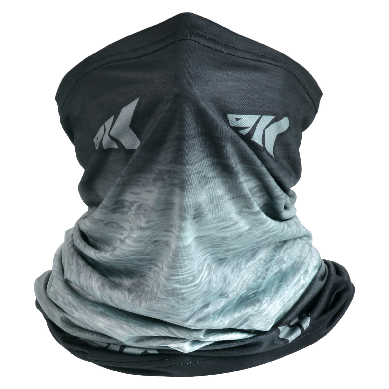 KastKing Sol Armis Neck Gaiter - UPF 50 Face Mask - UV Sun Protection Large  A: Silver Mist (Size: 19x9.5)