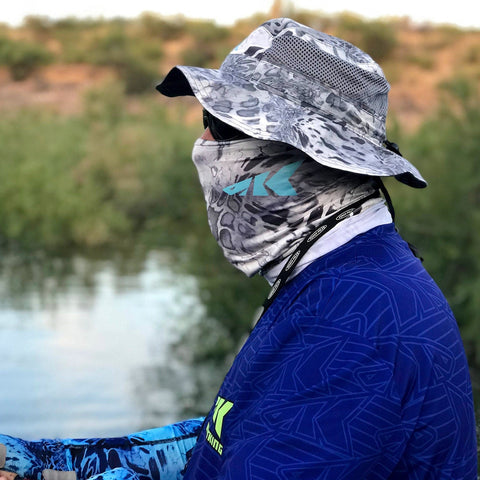 KastKing Sol Armis Neck Gaiter Silver Mist