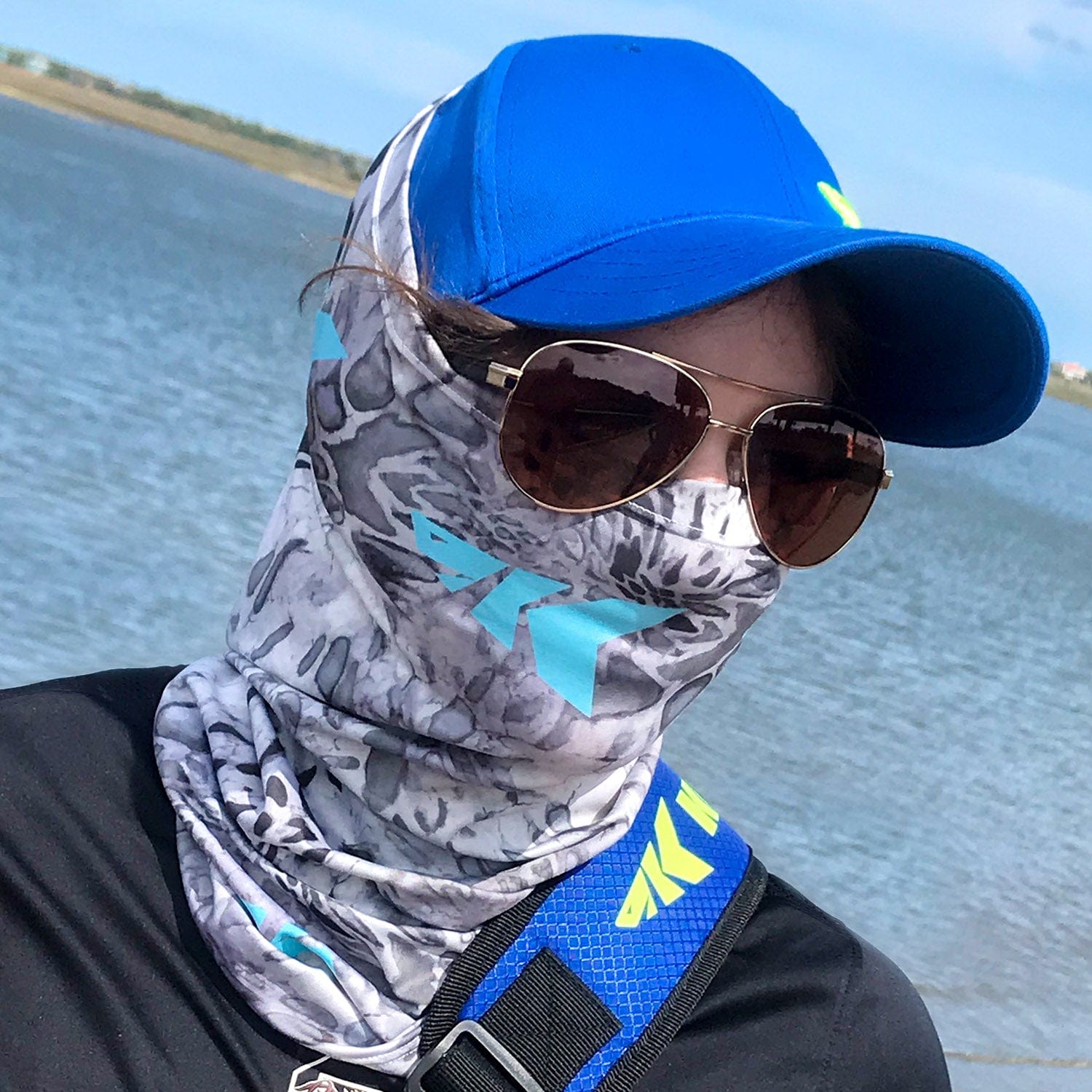  KastKing Sol Armis Neck Gaiter - UPF 50 Fishing Mask - UV  Sun Protection Gaiter Sun Face Mask For Men & Women