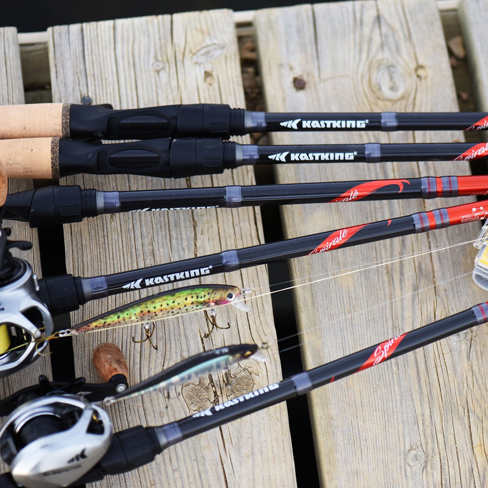 KastKing Cliff Crochet Spirale Series Bass Rods KastKing Cliff Crochet Spirale Series Bass Rods
