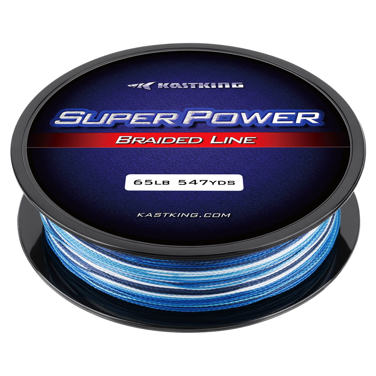 KastKing SuperPower Braided Fishing Line-New Color - Blue Camo / 327 Yds /  6 LB