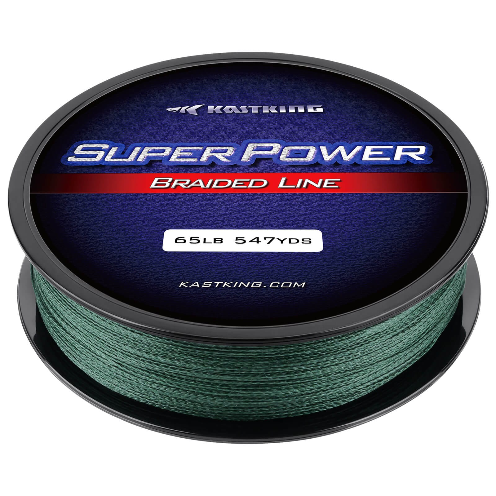 KastKing SuperPower Braided Fishing Line - Moss Green / 327 Yds / 12 LB
